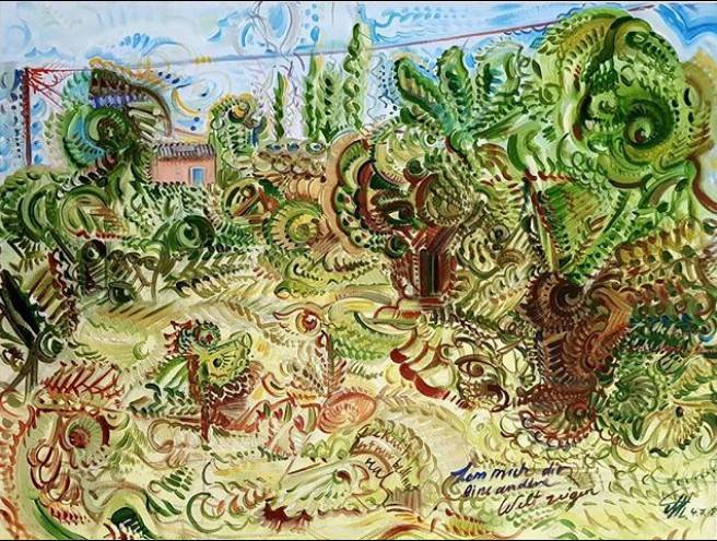 Jardin à Aups-Provence Eric Hubbes Des mondes fantastiques